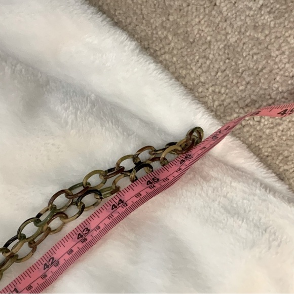 Women’s Multi-Colored Metal Chain Necklace - Picture 6 of 6